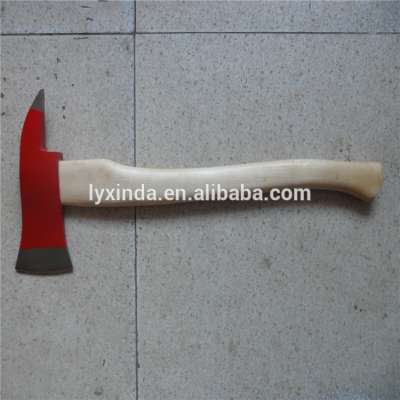 FIREMAN'S AXE WITH WOOD HANDLE