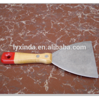 knife, construction tool putty knife, wooden handle wall putty knife with stainless steel blade