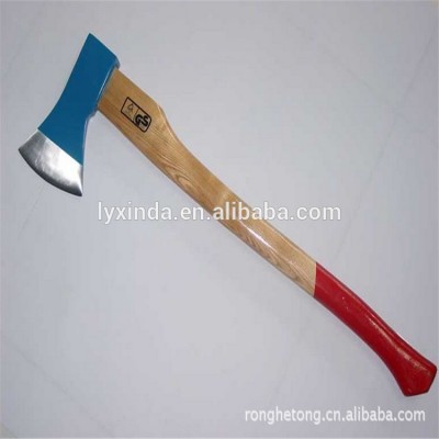 axe with wooden/plastic coated/fiberglass handle